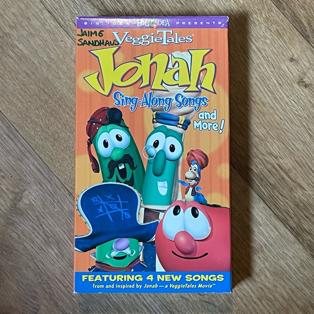 VeggieTales Jonah Sing Along Songs & More! VHS (Green Tape) Newsboys Chris Rice